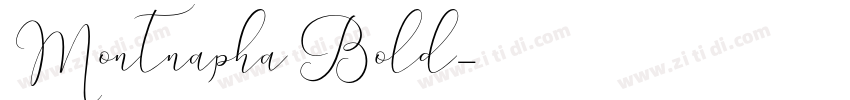 Montnapha Bold字体转换